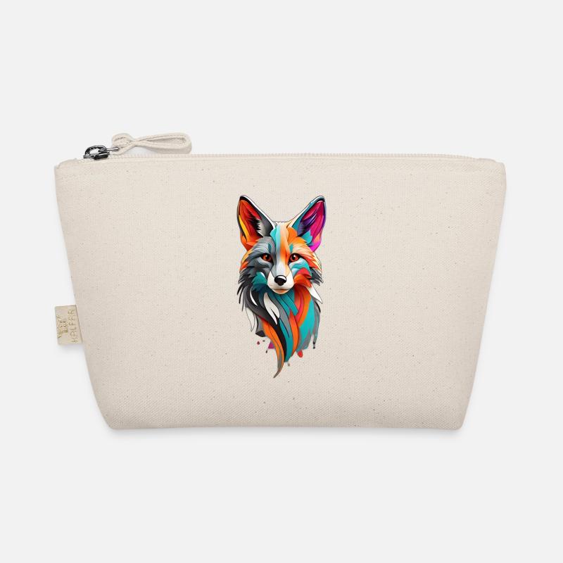 colorful fox Bio-Täschchen
