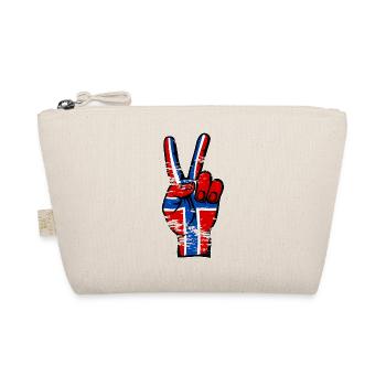 Norway Flag Peace Victory Symbol used - Organic Pouch - nature - Front