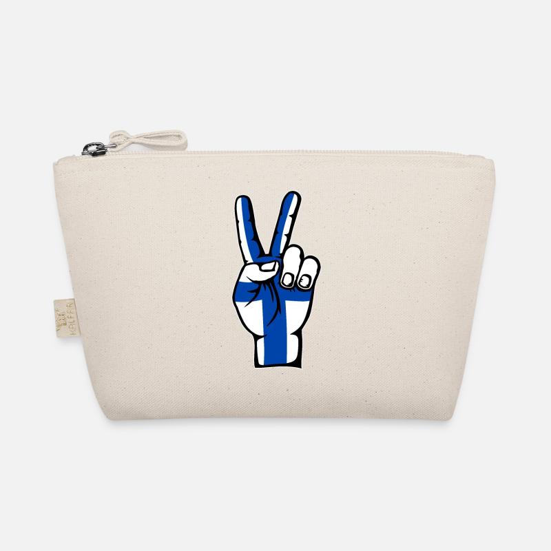 Drapeau de la Finlande Symbole de la victoire de la paix Trousse biologique