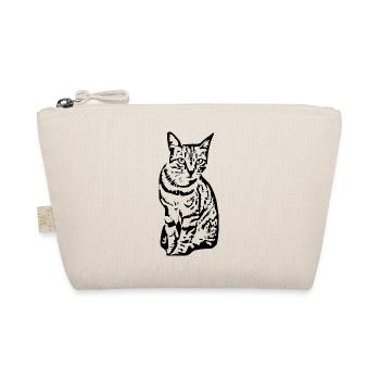 Katze Tigerkatze Katzenshirt Geschenk - Bio-Täschchen - Natur - Vorne