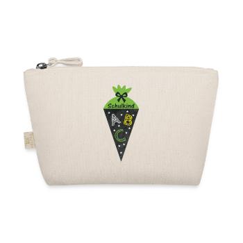 Enfant scolaire 2026 - Cône d’école dans le style tableau noir - vert - Trousse biologique - nature - Devant