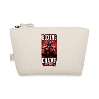 Wikinger Boxer Kämpfer Odin Boxing Champ - Bio-Täschchen - Natur - Vorne