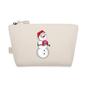 Snowman Christmas Donut - Organic Pouch - nature - Front