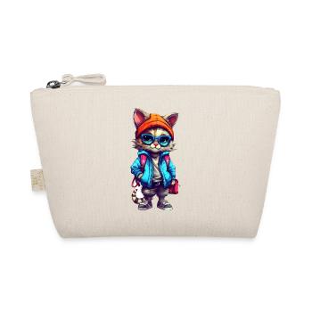 Dessin animé mignon chat - Trousse biologique - nature - Devant