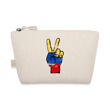 Kolumbien Flagge Peace Symbol used - Bio-Täschchen - Natur - Vorne