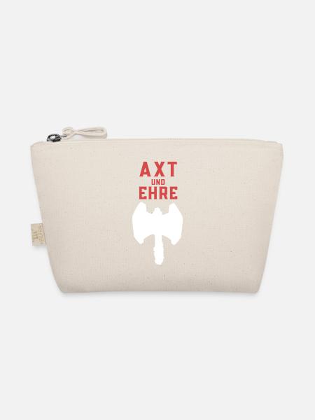 Axt und Ehre - Bio-Täschchen - Natur - Vorne