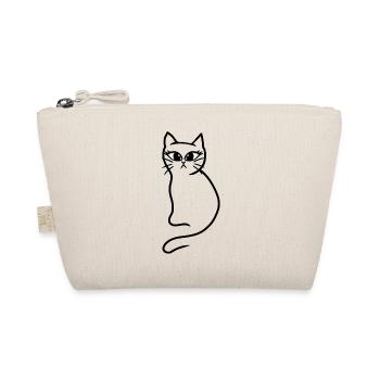 Chat Chats Chaton Rétro Années 80 Années 90 Vintage - Trousse biologique - nature - Devant