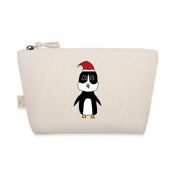 Penguin celebrates Christmas - Organic Pouch - nature - Front