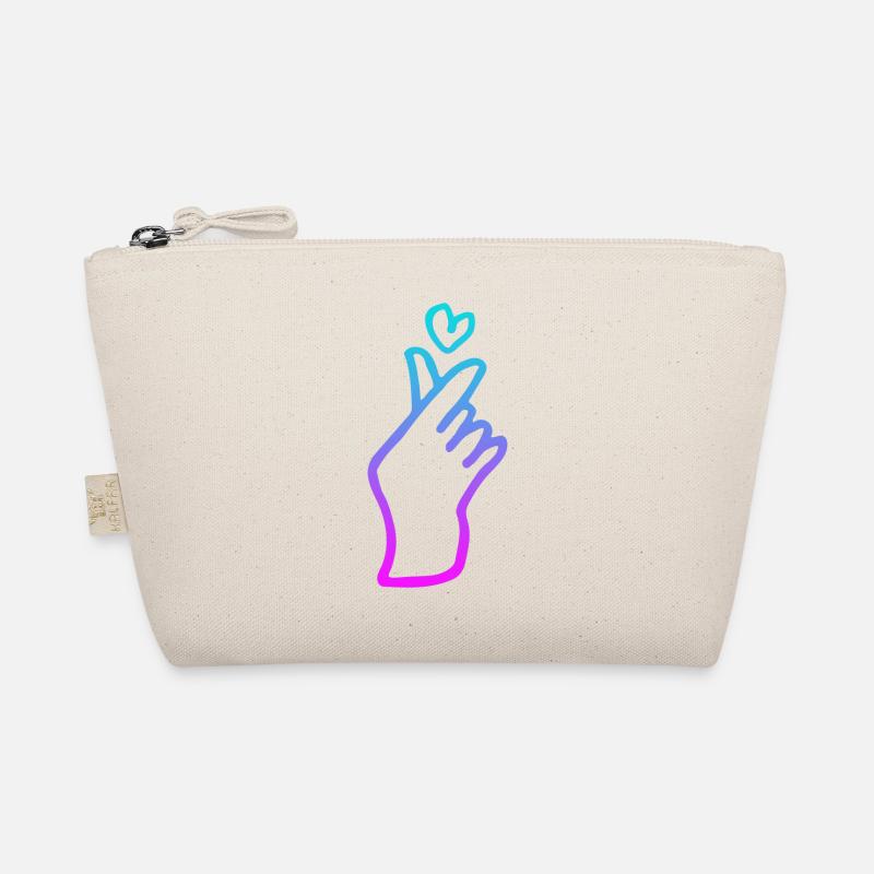 Kpop Handzeichen Herz Bio-Täschchen