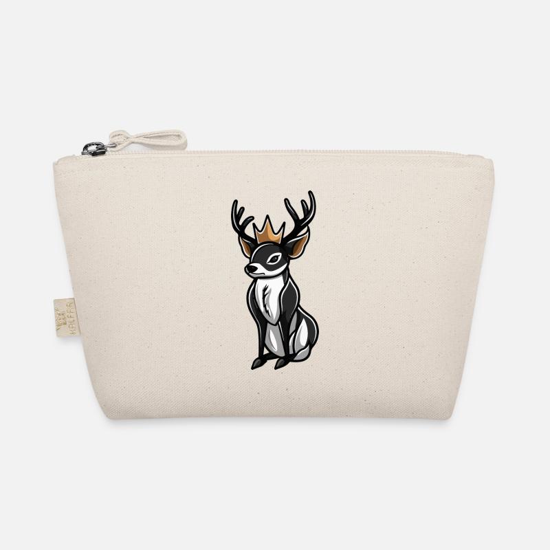 Cerf Cartoon Couronne Trousse biologique