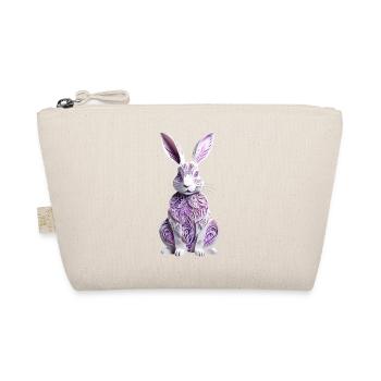 Bunny - Easter Bunny in Silhouette - Organic Pouch - nature - Front