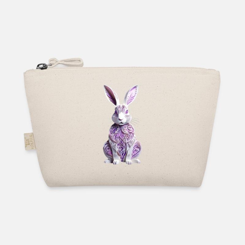 Bunny - Easter Bunny in Silhouette Organic Pouch