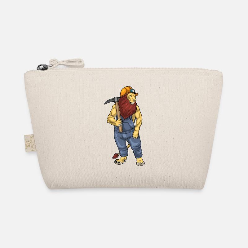 Lion Miner Pickaxe Mining Organic Pouch