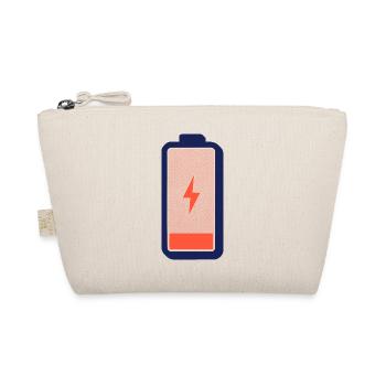 Battery Empty – Charge Me! - Organic Pouch - nature - Front