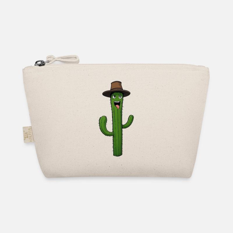 Cactus de dessin animé avec chapeau Trousse biologique