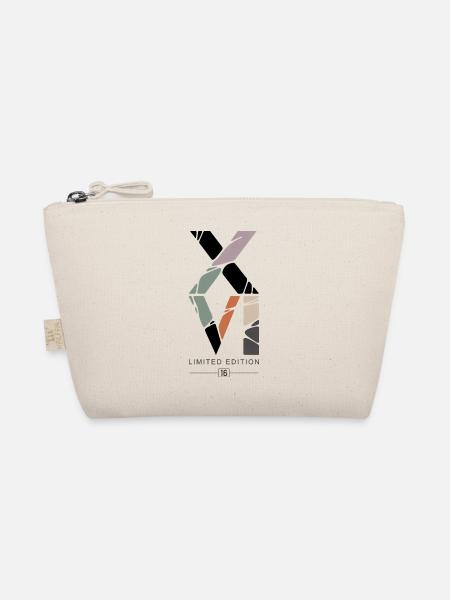 Römisch XVI Limited Edition 16 Jahre Geburtstag - Bio-Täschchen - Natur - Vorne
