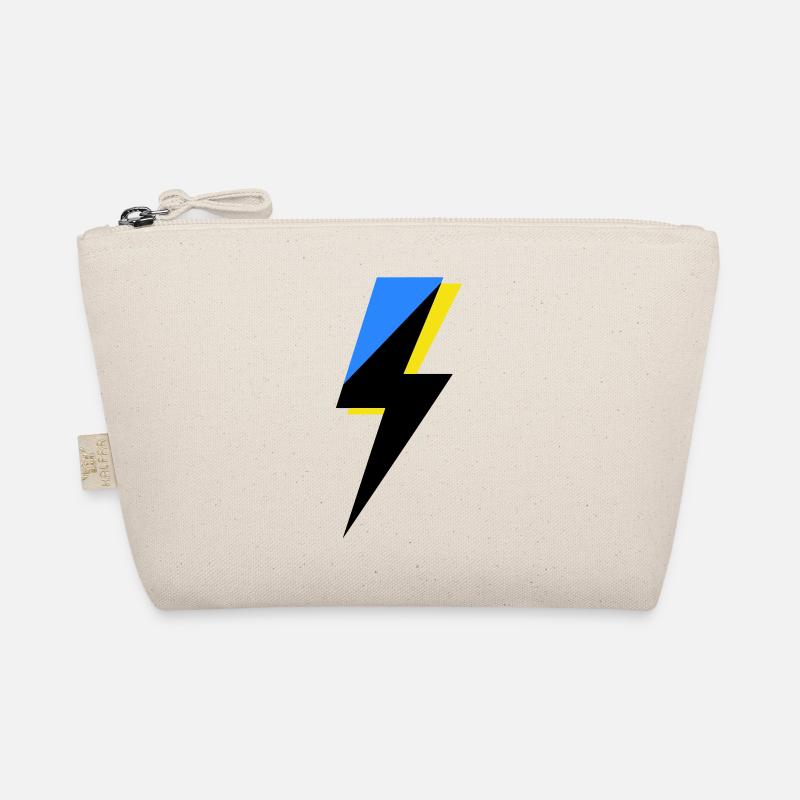 Blue and Yellow Geometry Organic Pouch