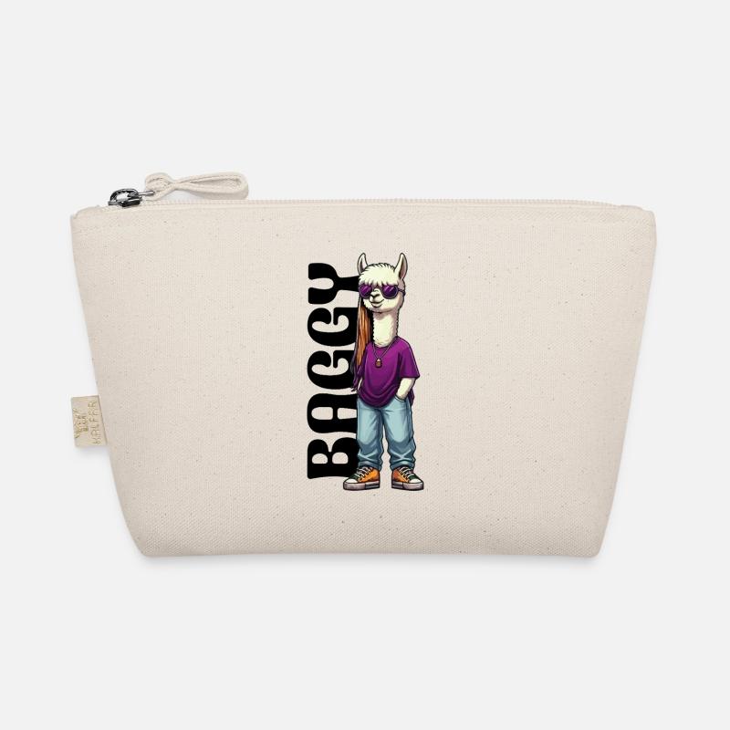 Baggy Alpaka - Bio-Täschchen - Natur