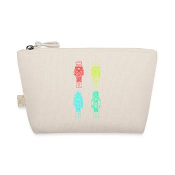 Santa Claus Nutcracker Christmas - Organic Pouch - nature - Front