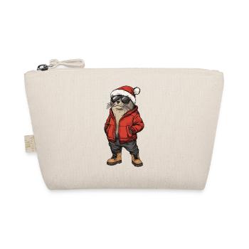 Robbe Tier Weihnachten Winter - Bio-Täschchen - Natur - Vorne