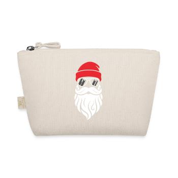 Cool Santa Bart Design Santa Claus Hipster - Organic Pouch - nature - Front