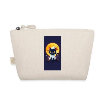 Moonlight Cat in Ghost Cloak - Organic Pouch - nature - Front