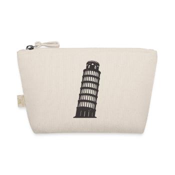 Italienische Turm von Pisa Silhouette - Bio-Täschchen - Natur - Vorne