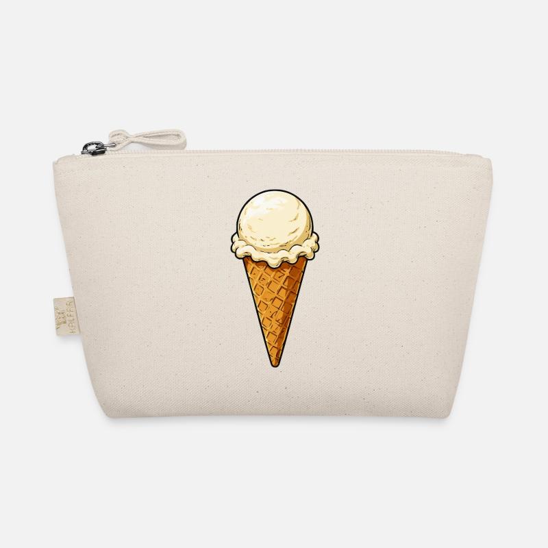 Une cuillère de glace à la vanille Trousse biologique