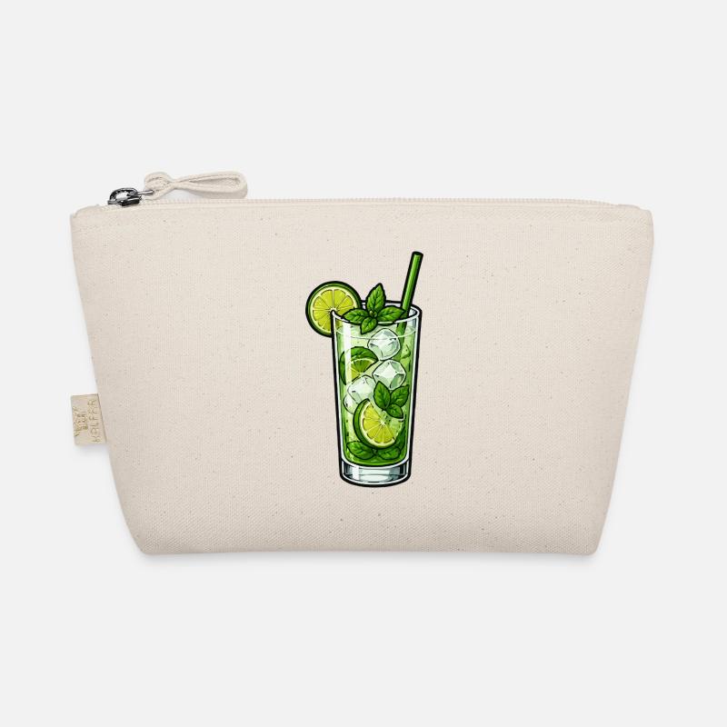 Mint Lime Mojito Illustration Organic Pouch