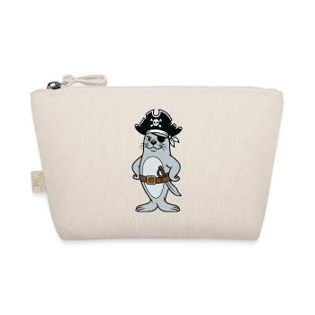 Seal pirate - Organic Pouch - nature - Front