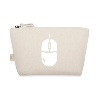 Computer Mouse Office Gift - Organic Pouch - nature - Front