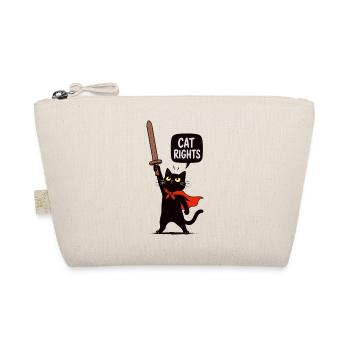 Gato Guerrero für Katzenrechte - Bio-Täschchen - Natur - Vorne