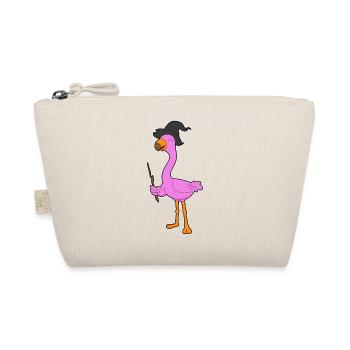 Flamingo Witch Witch Hat - Organic Pouch - nature - Front