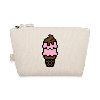 Eiswaffel Eiscreme Icon - Organic Pouch - nature - Front