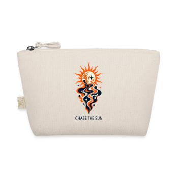 CHASE THE SUN – Abstraktes Sonnen Design - Bio-Täschchen - Natur - Vorne