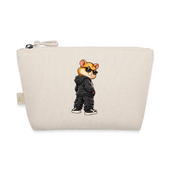 Goldhamster im Streetstyle-Gangster-Look - Bio-Täschchen - Natur - Vorne