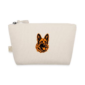 German Shepherd Dog Head - Organic Pouch - nature - Front