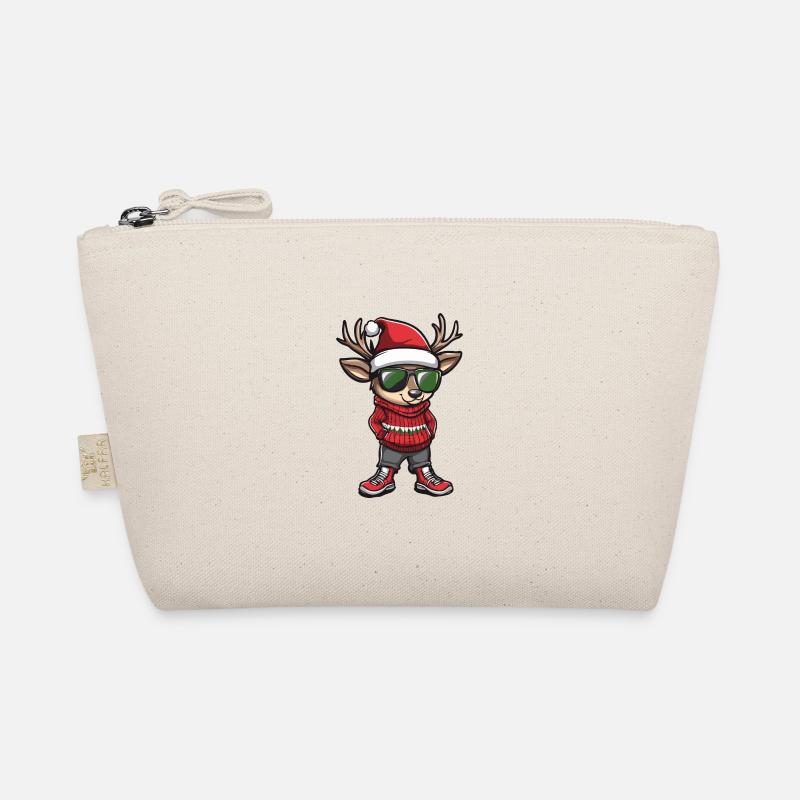 Hirsch Weihnachten Comic Cool Bio-Täschchen