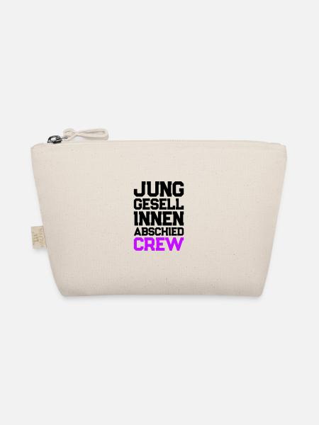 Enterrement de vie de jeune fille Crew Enterrement de vie de garçon - Trousse biologique - nature - Devant