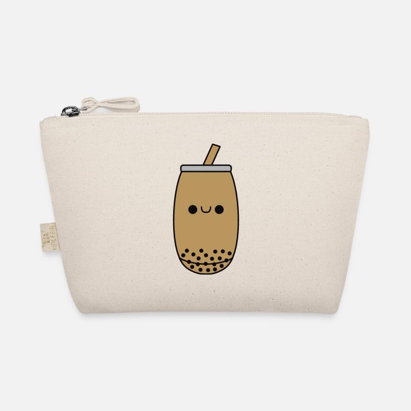 Cute Kawaii Classic Bubble Tea - Organic Pouch - nature