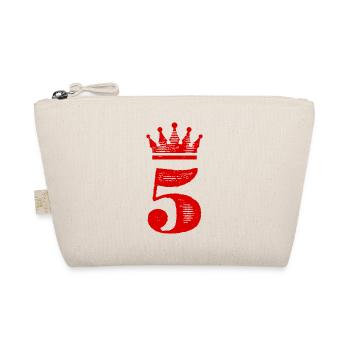 5 Number crown - Organic Pouch - nature - Front