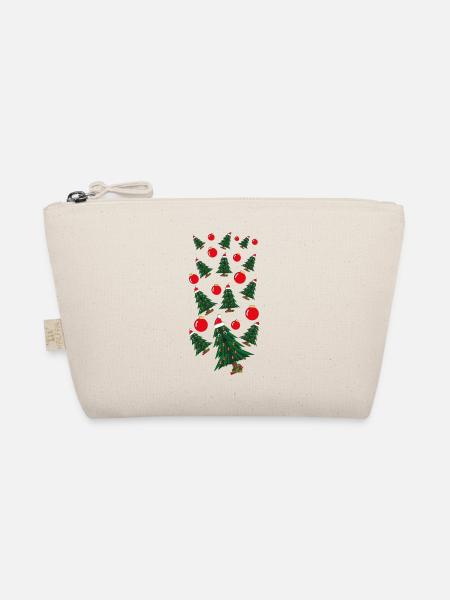 Wilde Weihnachtsbäume für Weihnachten. - Bio-Täschchen - Natur