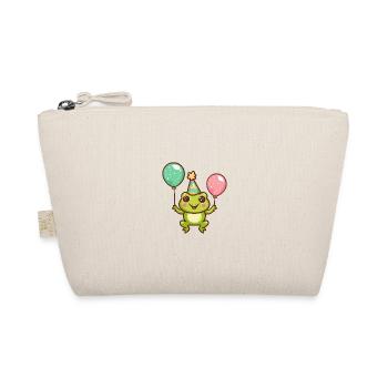 Frog Birthday Comic - Organic Pouch - nature - Front