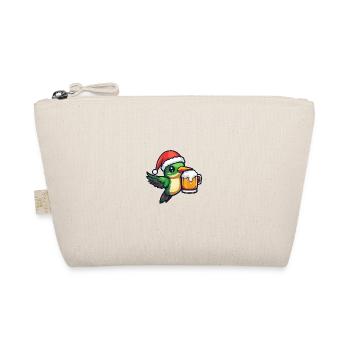 Kolibri Vogel Bier Xmas Weihnachten - Bio-Täschchen - Natur - Vorne