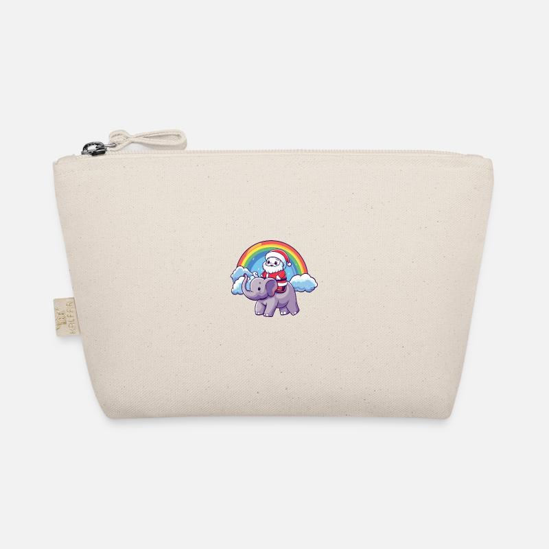 Éléphant Père Noël Arc-en-ciel Trousse biologique