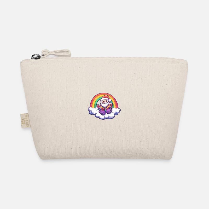 Butterfly Santa Claus Rainbow Organic Pouch