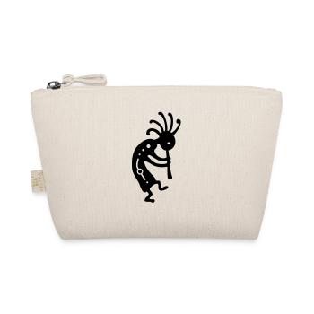Indian lucky charm Kokopelli - Organic Pouch - nature - Front