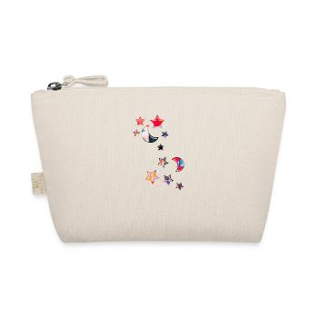 stars,moon,star,yellow,illustration,red,colorful - Organic Pouch - nature - Front