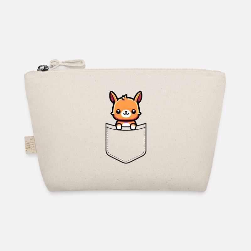 Lama in der Tasche - Taschentier - Bio-Täschchen - Natur