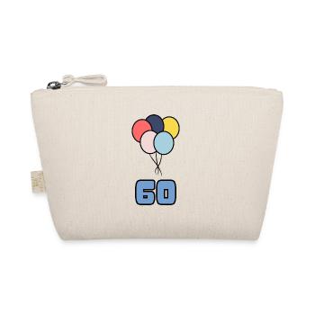 60. 60 YEARS. 60TH ANNIVERSARY. BIRTHDAY 60 YEARS. - Organic Pouch - nature - Front